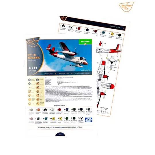 OV-1B Mohawk Pilot School, 1/144 - Clear Prop Models CP144008 OV-1B Mohawk Pilot School, 1/144 - Clear Prop Models CP144008