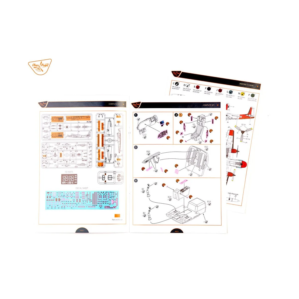OV-1B Mohawk Pilot School, 1/144 - Clear Prop Models CP144008 OV-1B Mohawk Pilot School, 1/144 - Clear Prop Models CP144008