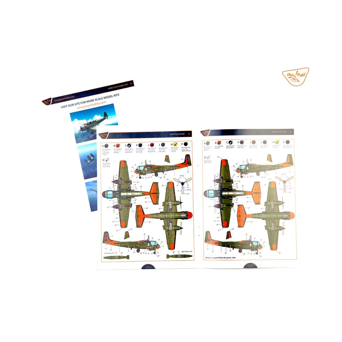 OV-1B Mohawk Pilot School, 1/144 - Clear Prop Models CP144008 OV-1B Mohawk Pilot School, 1/144 - Clear Prop Models CP144008