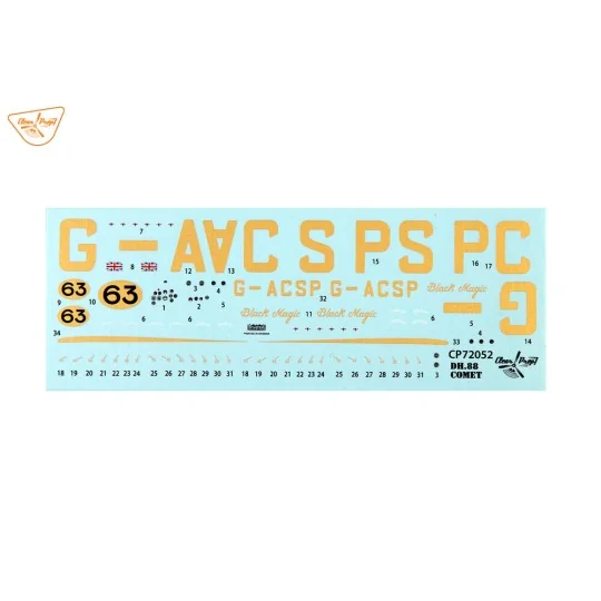 DH.88 Comet G-ACSP, 1/72 - Clear Prop Models CP72052 DH.88 Comet G-ACSP, 1/72 - Clear Prop Models CP72052