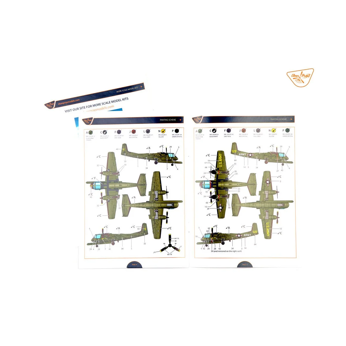 OV-1B Mohawk With SLAR unit, 1/144 - Clear Prop Models CP144009 OV-1B Mohawk With SLAR unit, 1/144 - Clear Prop Models CP144009
