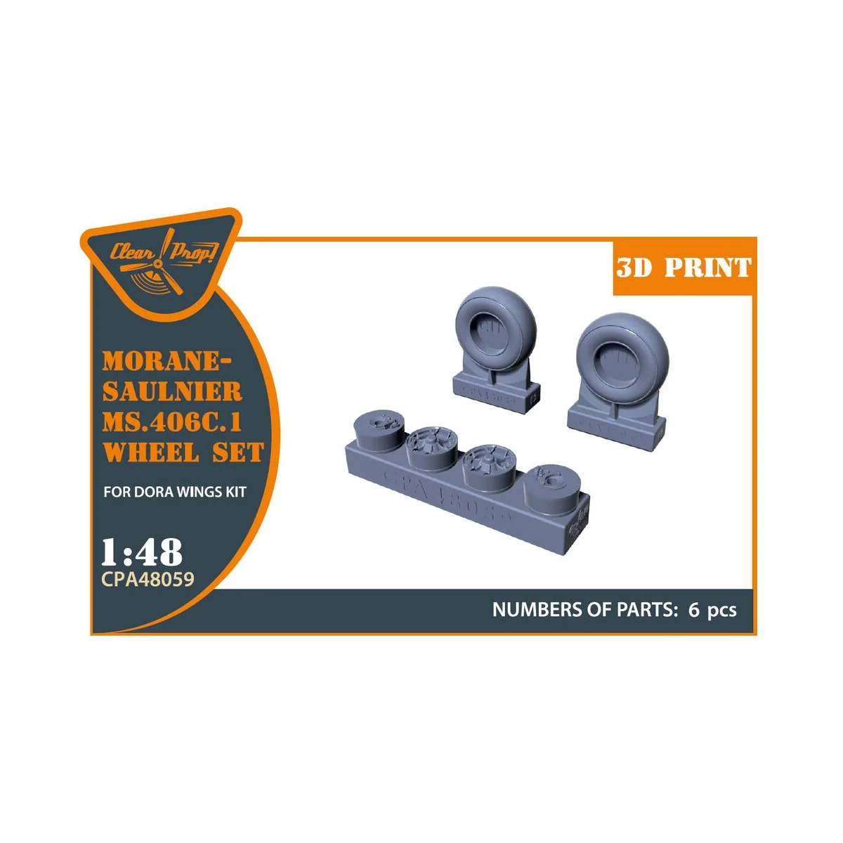 Morane-Saulnier Wheels set for Dora Wings, 1/48 - Clear Prop Access... Morane-Saulnier Wheels set for Dora Wings, 1/48 - Clear Prop Access...
