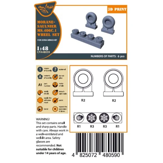 Morane-Saulnier Wheels set for Dora Wings, 1/48 - Clear Prop Access... Morane-Saulnier Wheels set for Dora Wings, 1/48 - Clear Prop Access...
