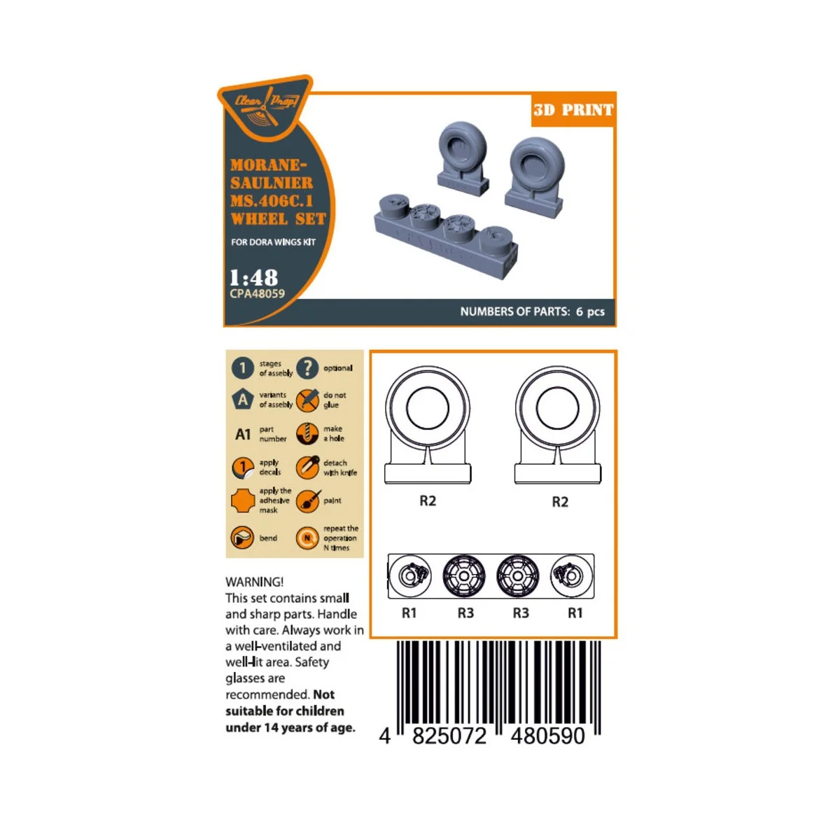 Morane-Saulnier Wheels set for Dora Wings, 1/48 - Clear Prop Access... Morane-Saulnier Wheels set for Dora Wings, 1/48 - Clear Prop Access...
