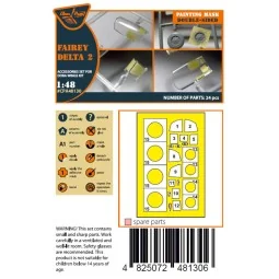 Fairey Delta 2 double-sided painting mask for Dora Wings, 1/48 - Cl... 2