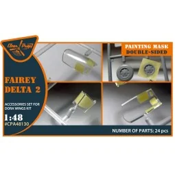 Fairey Delta 2 double-sided painting mask for Dora Wings, 1/48 - Cl...