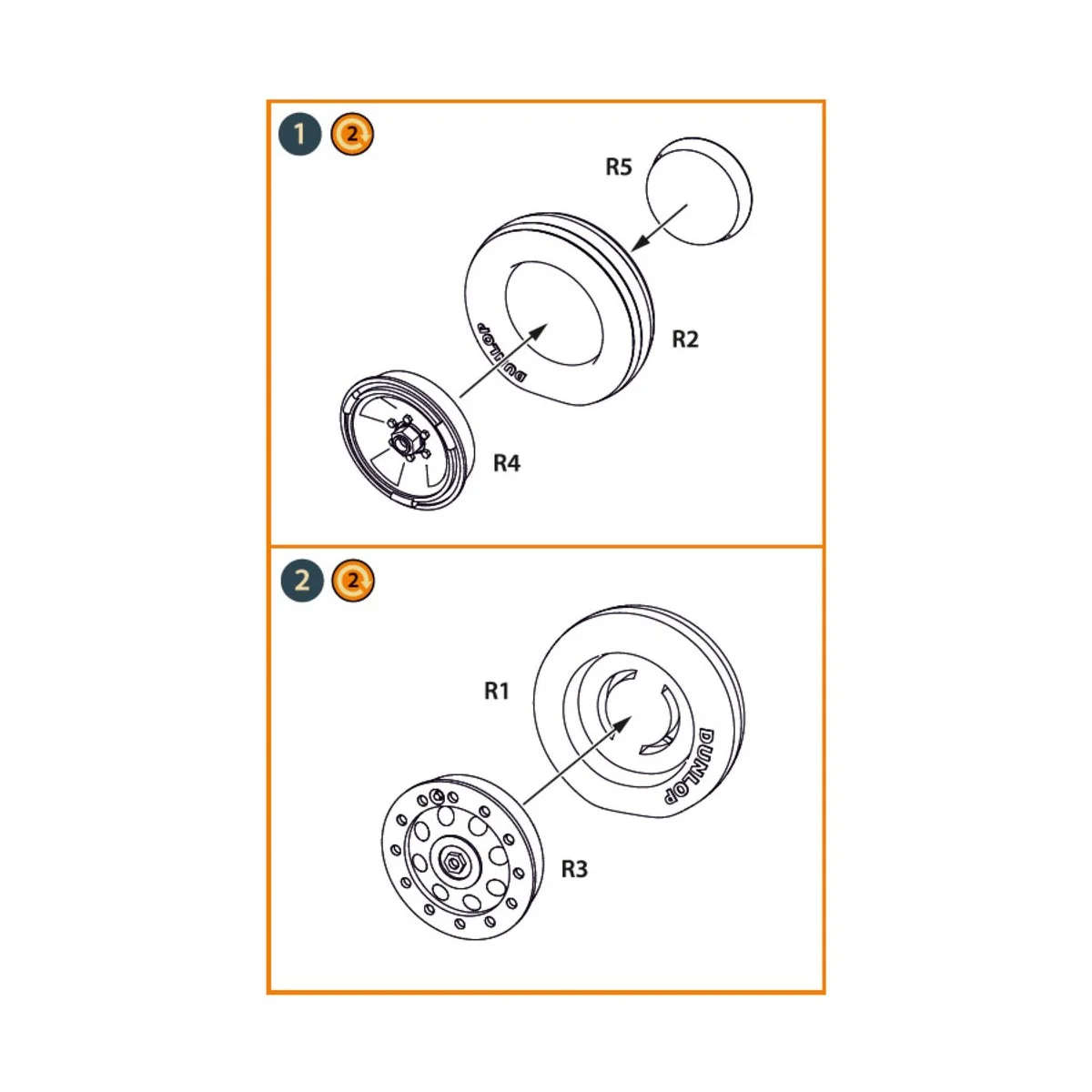 Fairey Delta 2 Wheels set for Dora Wings kit for Dora Wings, 1/48 -... Fairey Delta 2 Wheels set for Dora Wings kit for Dora Wings, 1/48 -...