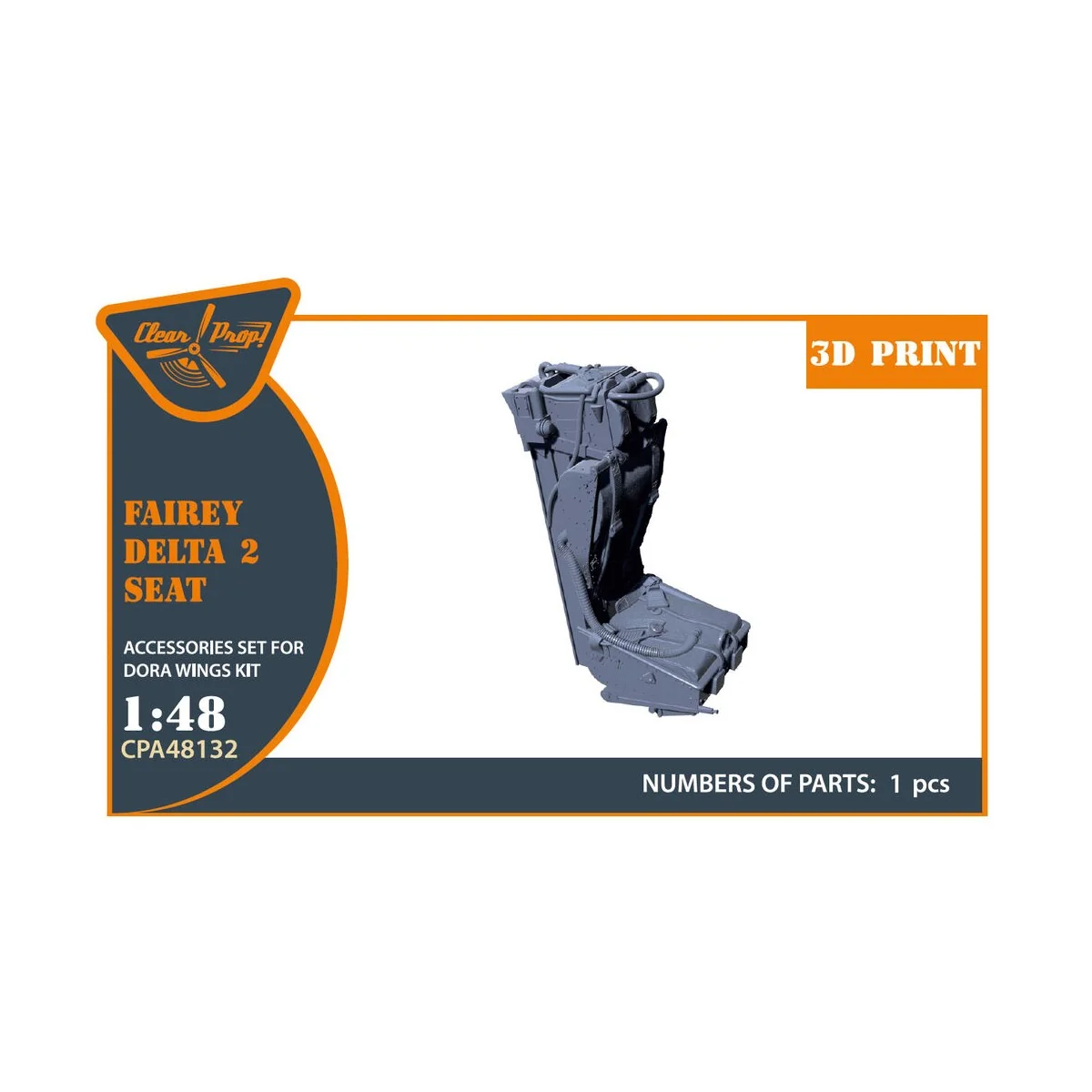Fairey Delta 2 Ejection seat for Dora Wings, 1/48 - Clear Prop Acce... Fairey Delta 2 Ejection seat for Dora Wings, 1/48 - Clear Prop Acce...