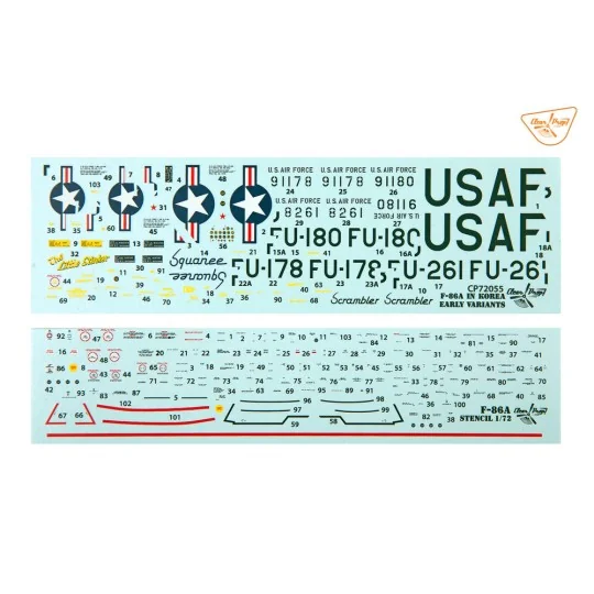 F-86A in Korea early variants, 1/72 - Clear Prop Models CP72055 F-86A in Korea early variants, 1/72 - Clear Prop Models CP72055