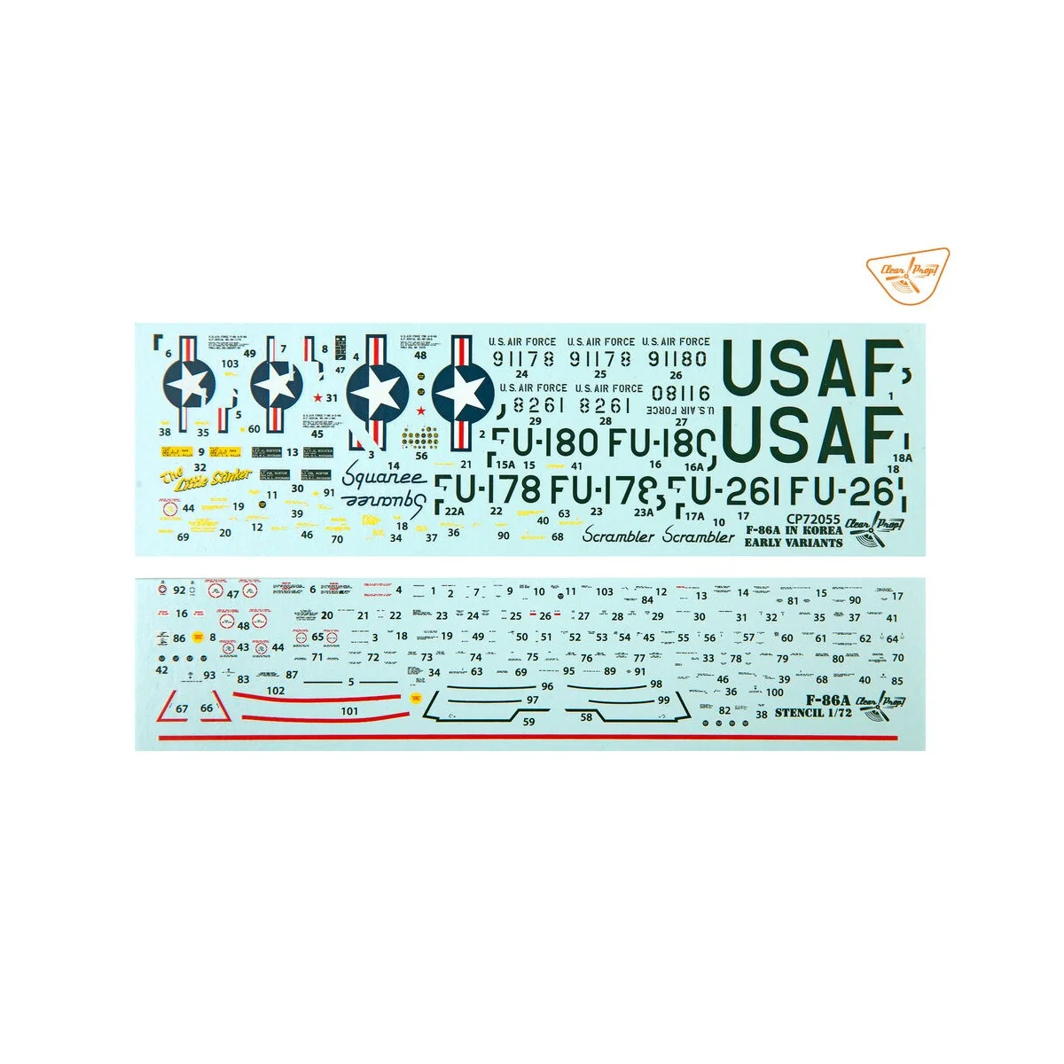 F-86A in Korea early variants, 1/72 - Clear Prop Models CP72055 F-86A in Korea early variants, 1/72 - Clear Prop Models CP72055