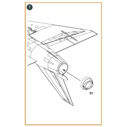 Fairey Delta 2 Exhaust for Dora Wings, 1/48 - Clear Prop Accessorie...