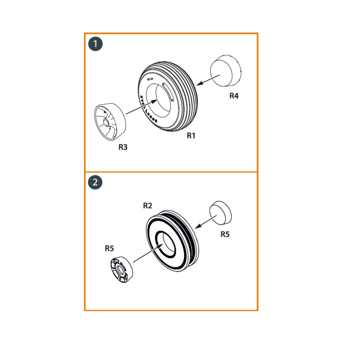 DHC-2 Beaver Wheels set for Dora Wings, 1/48 - Clear Prop Accessori... DHC-2 Beaver Wheels set for Dora Wings, 1/48 - Clear Prop Accessori...