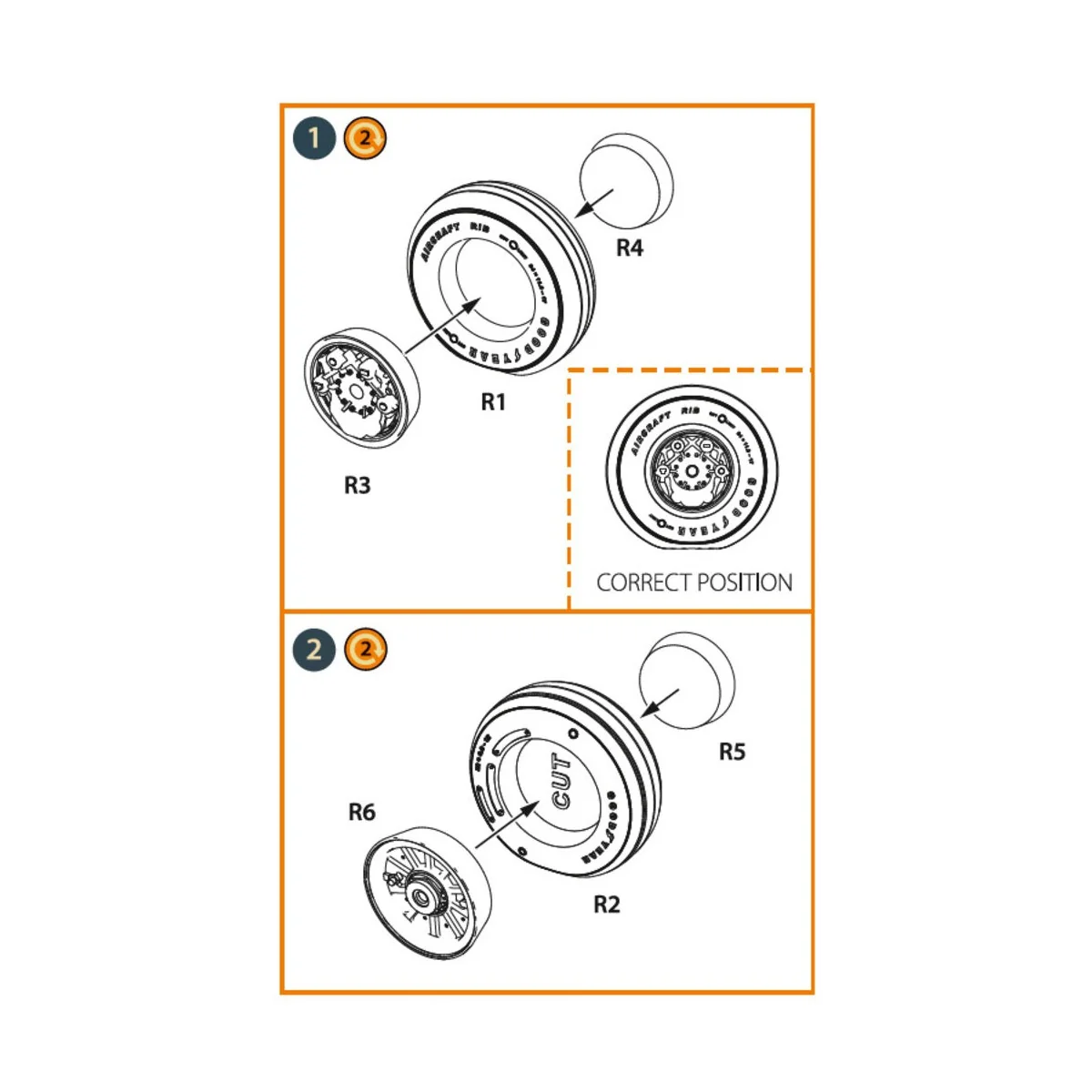 F-35? wheel set, 1/48 - Clear Prop Accessories CPA48142 F-35? wheel set, 1/48 - Clear Prop Accessories CPA48142