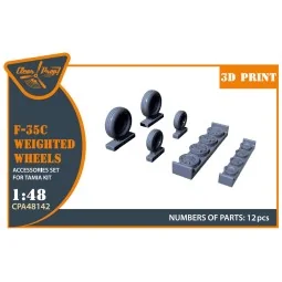 F-35? wheel set, 1/48 - Clear Prop Accessories CPA48142 2