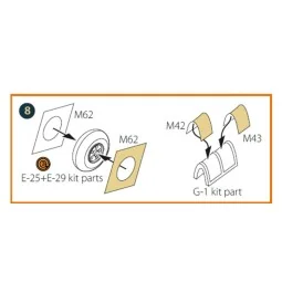 Beaufort Mk.IA painting mask for ICM, 1/48 - Clear Prop Accessories...