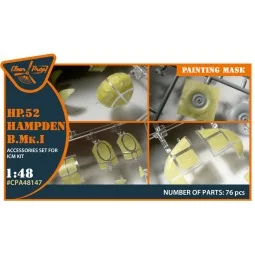 HP.52 Hampden B.Mk.I painting mask for ICM, 1/48 - Clear Prop Acces...