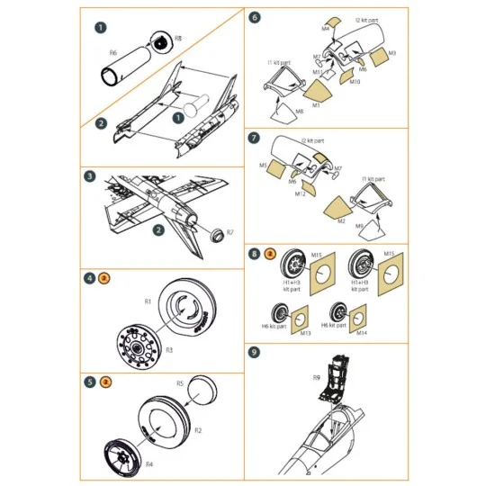 Fairey Delta 2 accessories set for Dora Wings, 1/48 - Clear Prop Ac... Fairey Delta 2 accessories set for Dora Wings, 1/48 - Clear Prop Ac...