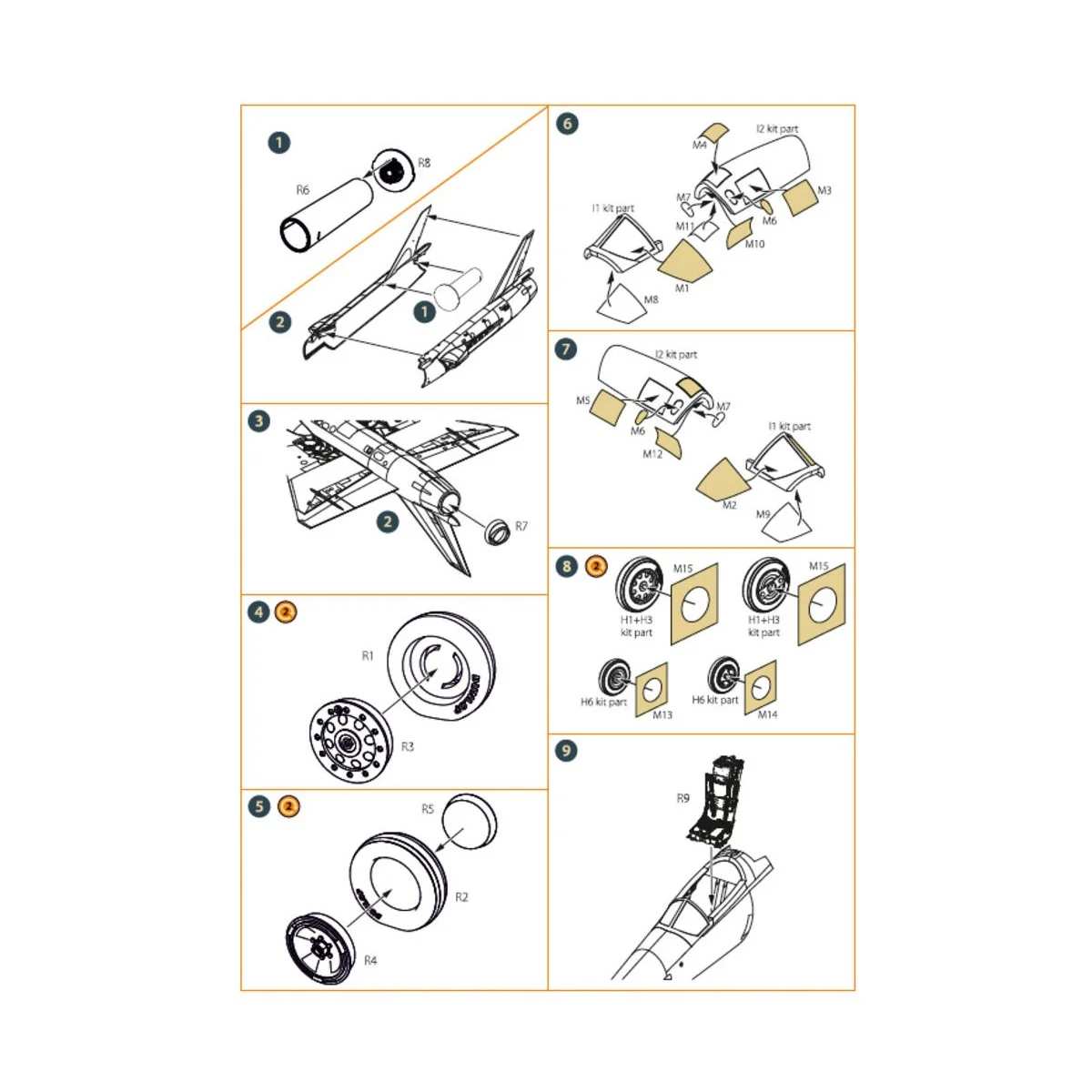 Fairey Delta 2 accessories set for Dora Wings, 1/48 - Clear Prop Ac... Fairey Delta 2 accessories set for Dora Wings, 1/48 - Clear Prop Ac...
