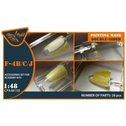 F-4B/C/J double-sided painting mask for Academy, 1/48 - Clear Prop ...