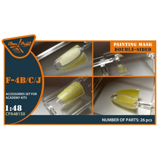F-4B/C/J double-sided painting mask for Academy, 1/48 - Clear Prop ... F-4B/C/J double-sided painting mask for Academy, 1/48 - Clear Prop ...