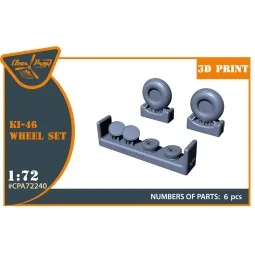 Ki-46 Wheel set, 1/72 - Clear Prop Accessories CPA72240