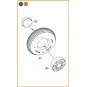 J1N Gekko Wheel set, 1/72 - Clear Prop Accessories CPA72241 J1N Gekko Wheel set, 1/72 - Clear Prop Accessories CPA72241