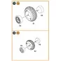 B-29 Wheels set (weighted), 1/72 - Clear Prop Accessories CPA72243 B-29 Wheels set (weighted), 1/72 - Clear Prop Accessories CPA72243