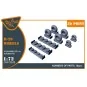 B-29 Wheels set (weighted), 1/72 - Clear Prop Accessories CPA72243 B-29 Wheels set (weighted), 1/72 - Clear Prop Accessories CPA72243