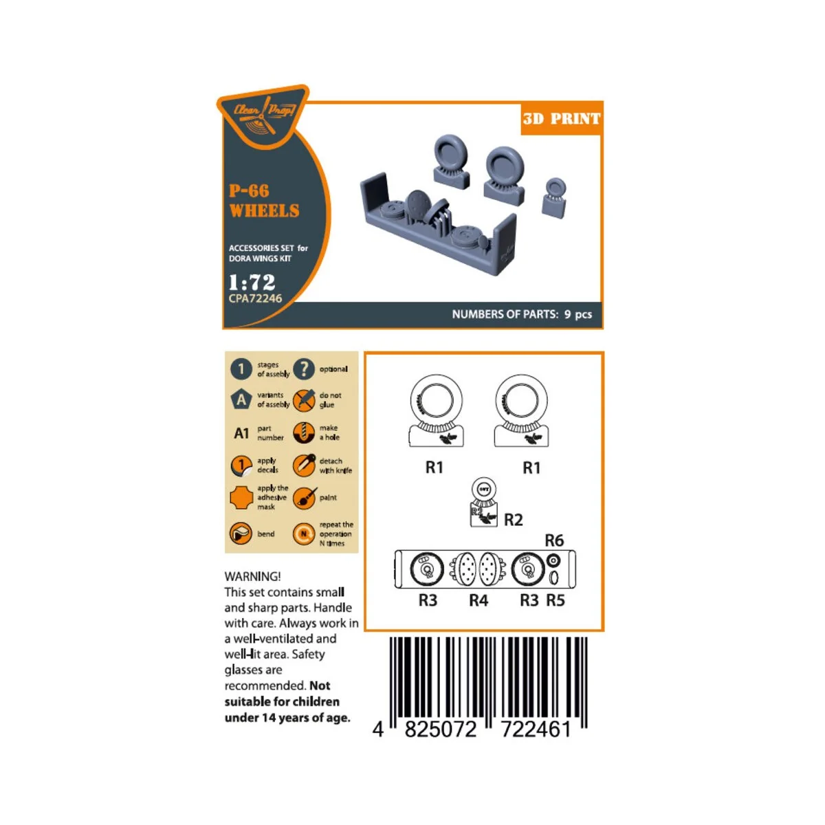 Vanguard P-66/Mk.1/J10 Wheels set for Dora Wings, 1/72 - Clear Prop... Vanguard P-66/Mk.1/J10 Wheels set for Dora Wings, 1/72 - Clear Prop...