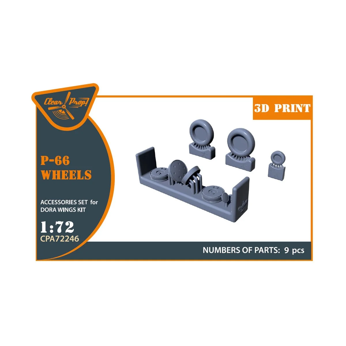 Vanguard P-66/Mk.1/J10 Wheels set for Dora Wings, 1/72 - Clear Prop... Vanguard P-66/Mk.1/J10 Wheels set for Dora Wings, 1/72 - Clear Prop...