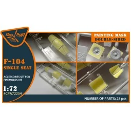 F-104 Single seat double-sided painting mask for Fine Molds, 1/72 -...