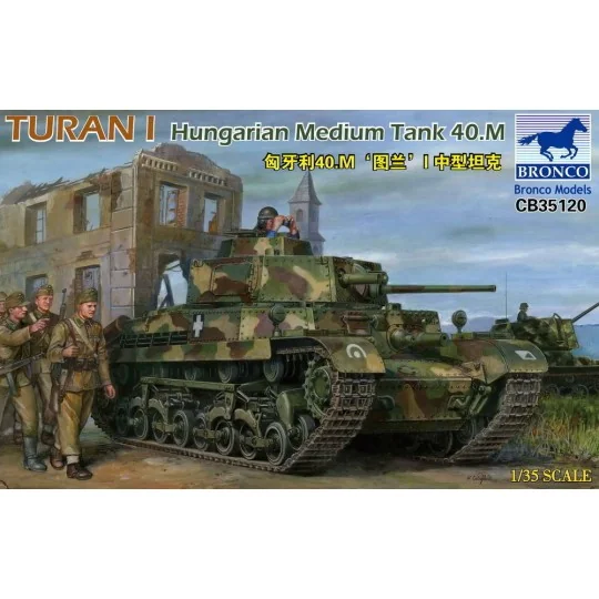 Turan I Hungarian Medium Tank 40.M, 1/35 - Bronco Models CB35120 Turan I Hungarian Medium Tank 40.M, 1/35 - Bronco Models CB35120