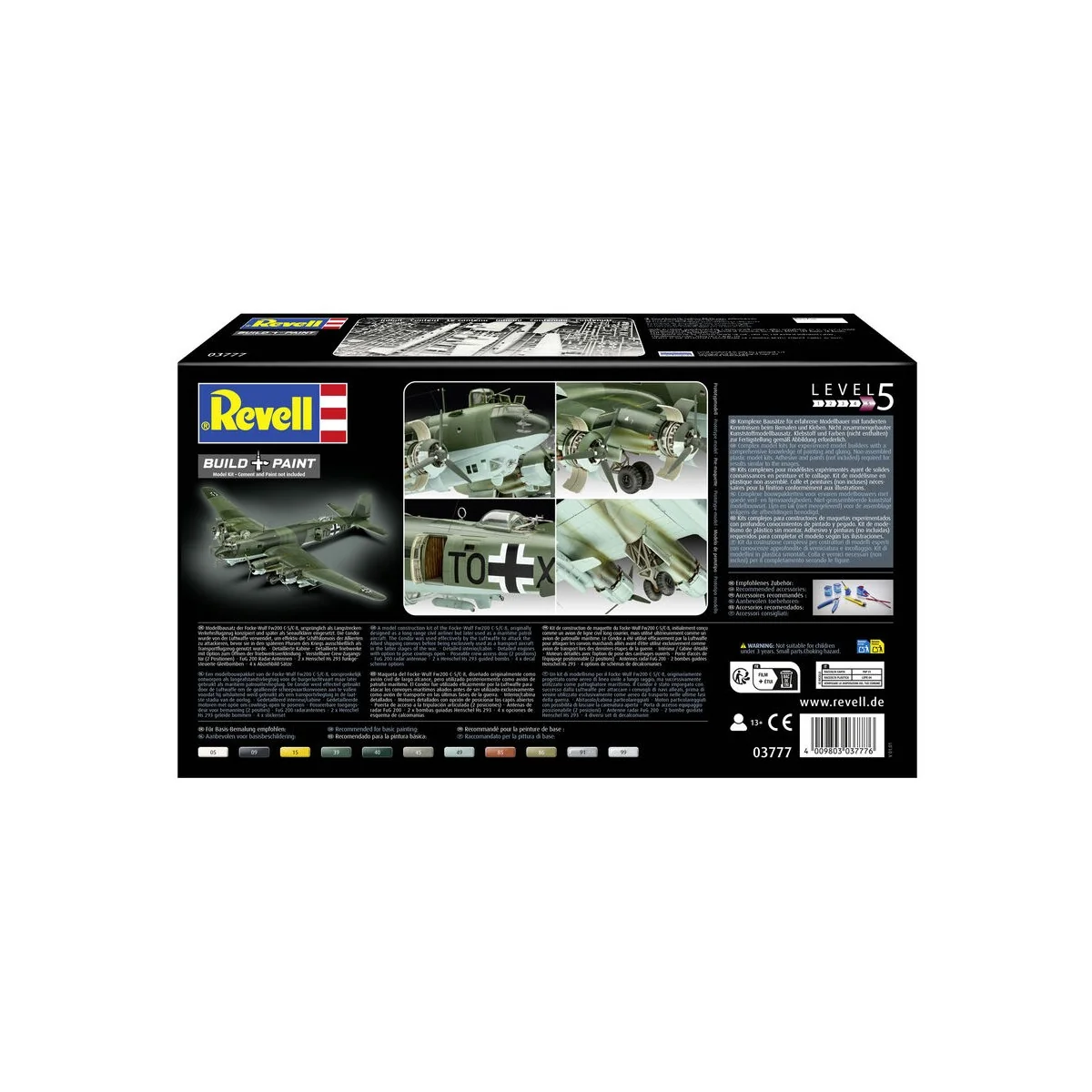 Focke-Wulf Fw 200 C-5/C-8 Condor, 1/72 - Revell 03777 Focke-Wulf Fw 200 C-5/C-8 Condor, 1/72 - Revell 03777
