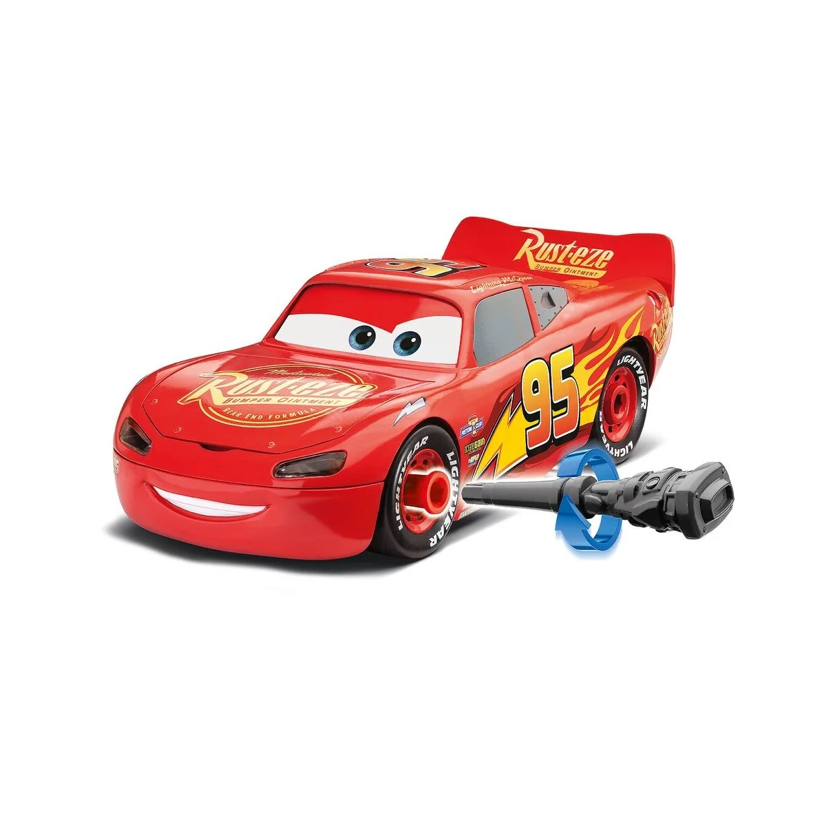 Lightning McQueen Disney-Cars Auto mit Licht&Sound, 1/20 - Revell 0...