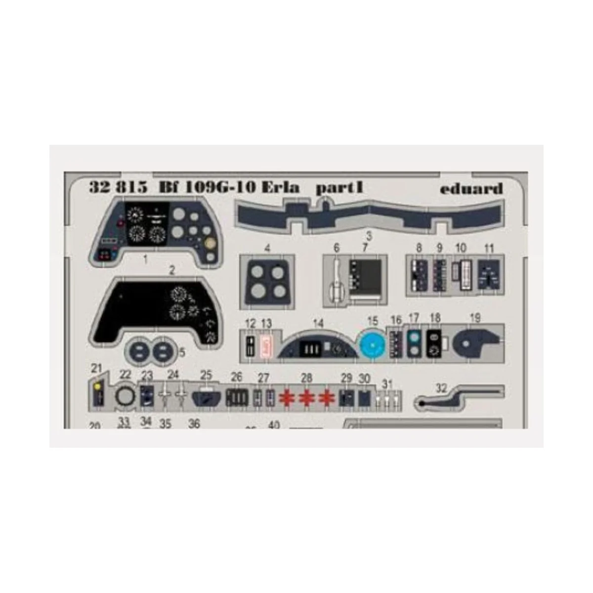 Bf 109G-10 Erla for Revell, 1/32 - Eduard Accessories 32815 Bf 109G-10 Erla for Revell, 1/32 - Eduard Accessories 32815