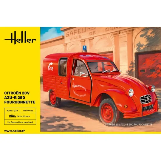 Citroen 2CV AZU-B 250 Fourgonnette, 1/24 - Heller 82701 Citroen 2CV AZU-B 250 Fourgonnette, 1/24 - Heller 82701