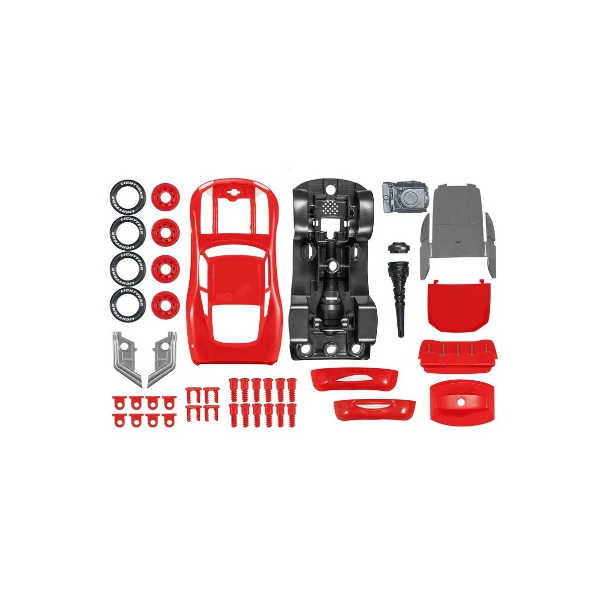 Lightning McQueen Disney-Cars Auto mit Licht&Sound, 1/20 - Revell 0...