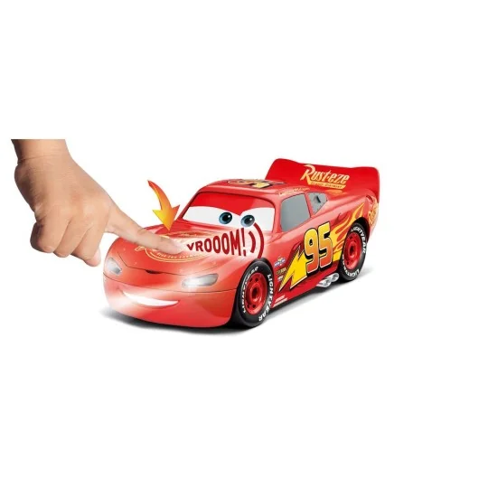 Lightning McQueen Disney-Cars Auto mit Licht&Sound, 1/20 - Revell 0...