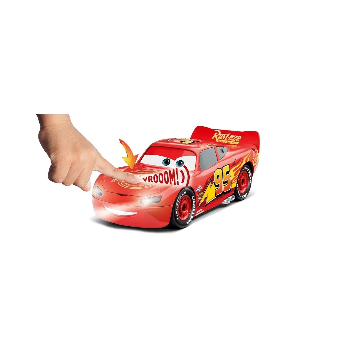 Lightning McQueen Disney-Cars Auto mit Licht&Sound, 1/20 - Revell 0...