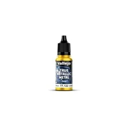 True Metallic Metal: Radiant Yellow Paint Set (4) - Vallejo 77259 2