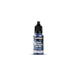 True Metallic Metal: Ultramarine Blue Paint Set (4) - Vallejo 77263