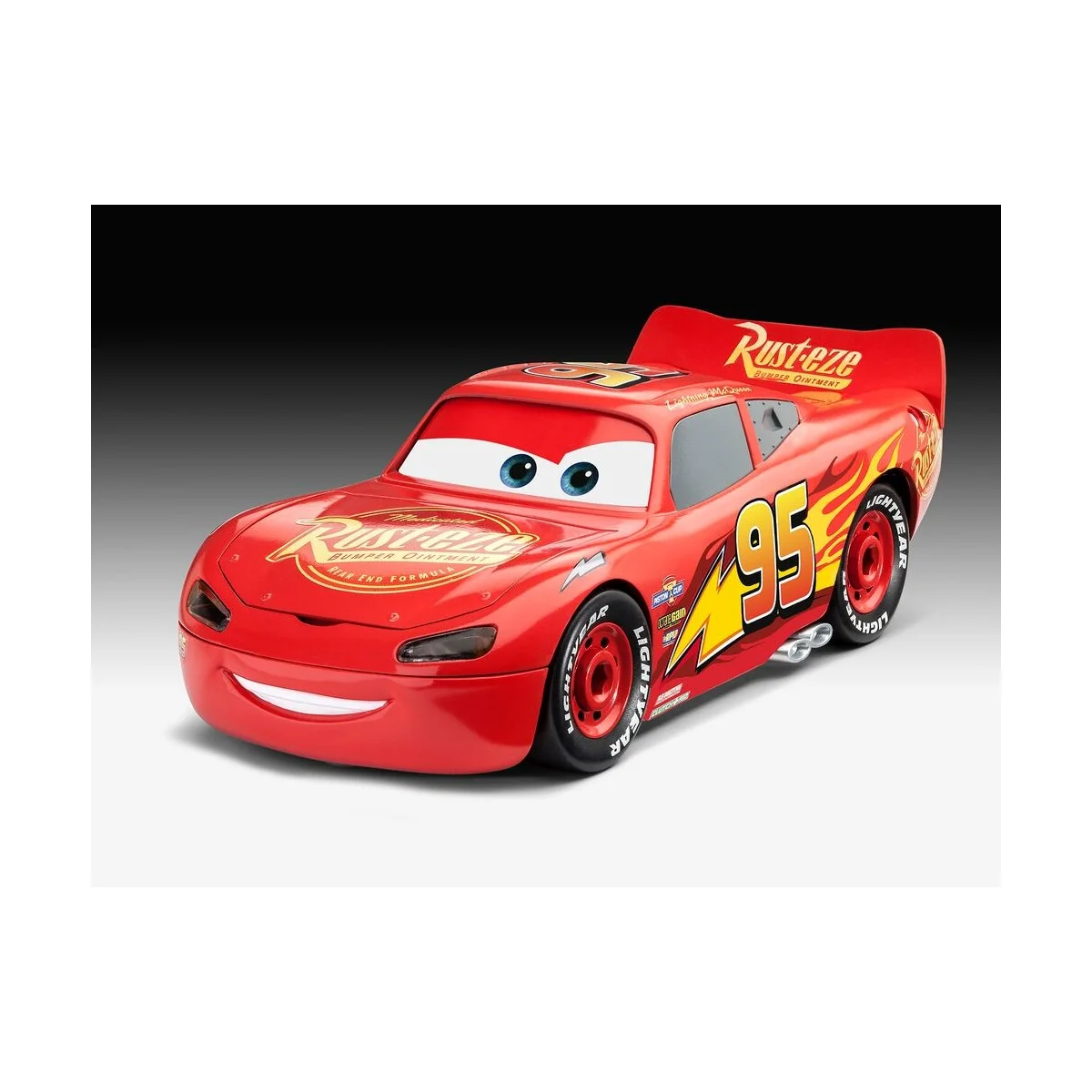 Lightning McQueen Disney-Cars Auto mit Licht&Sound, 1/20 - Revell 0...
