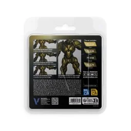 True Metallic Metal: Greenish Gold Paint Set (4) - Vallejo 77267 2