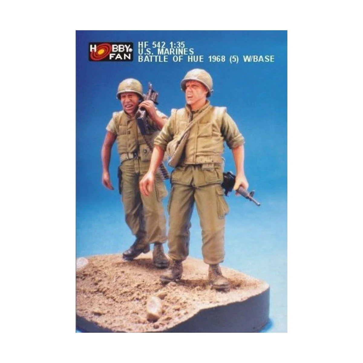 U.S. Marines Battle of Hue 1968(5)w/Base, 1/35 - Hobby Fan HF542 U.S. Marines Battle of Hue 1968(5)w/Base, 1/35 - Hobby Fan HF542