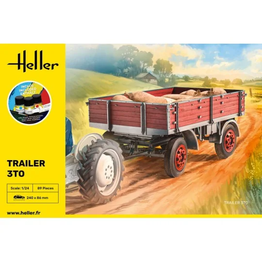 STARTER KIT Trailer 3to, 1/24 - Heller 57410 STARTER KIT Trailer 3to, 1/24 - Heller 57410