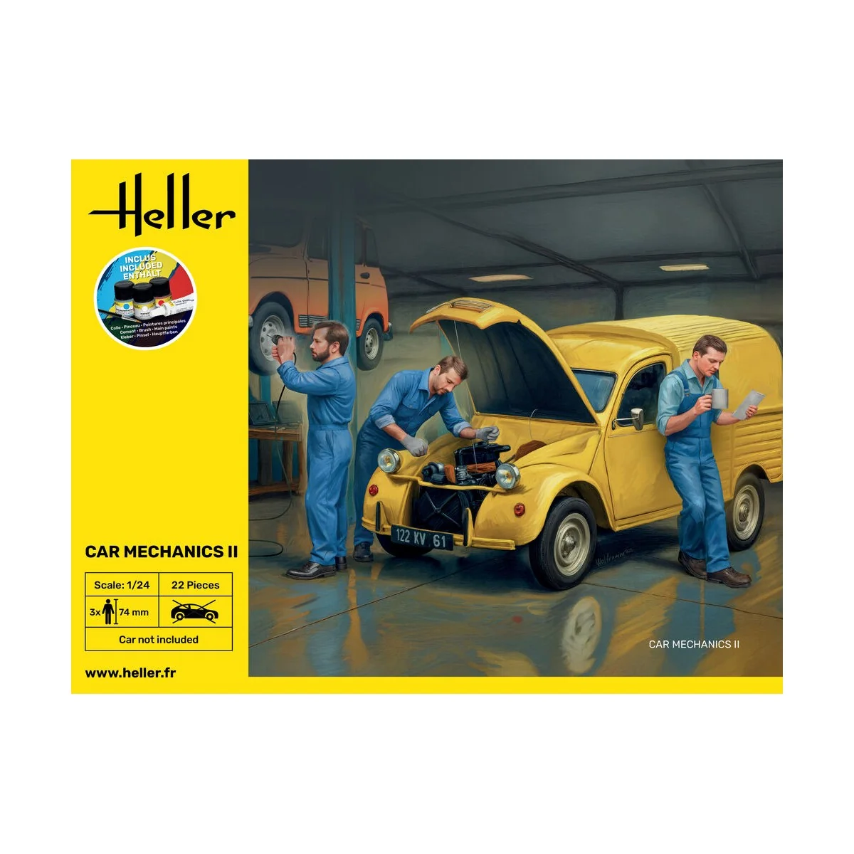 STARTER KIT Car Mechanics II, 1/24 - Heller 58756 STARTER KIT Car Mechanics II, 1/24 - Heller 58756