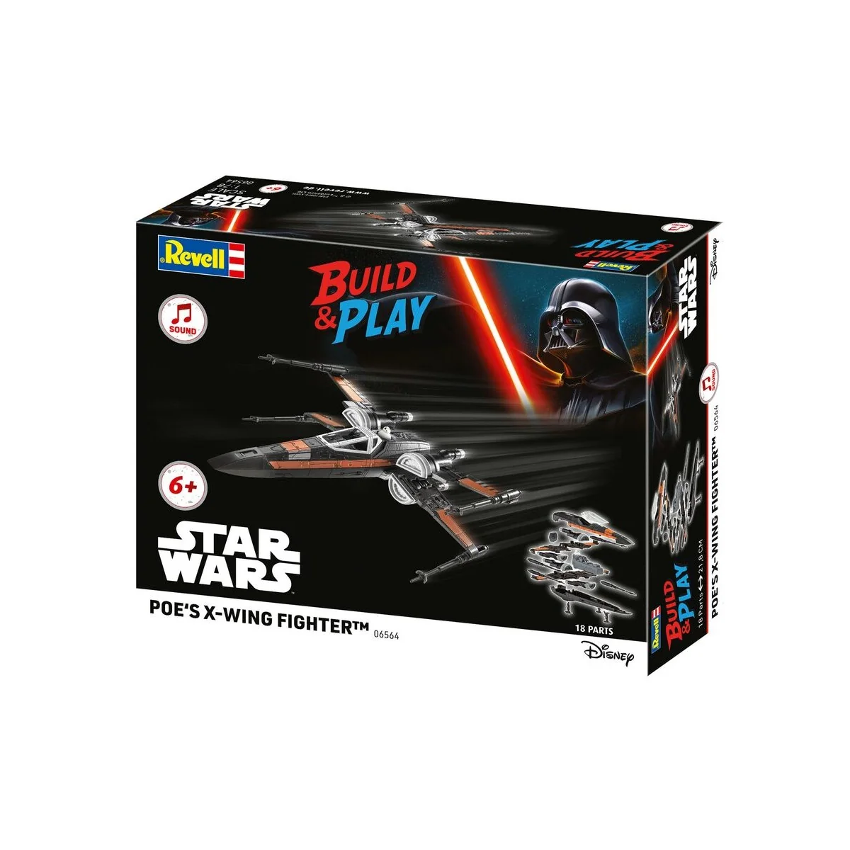 Poe's X-Wing Fighter (w/Sound): Build & Play, 1/78 - Revell 06564 Poe's X-Wing Fighter (w/Sound): Build & Play, 1/78 - Revell 06564