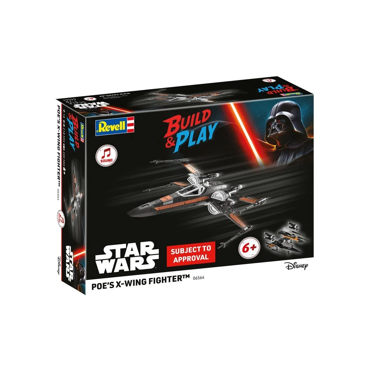Poe's X-Wing Fighter (w/Sound): Build & Play, 1/78 - Revell 06564 Poe's X-Wing Fighter (w/Sound): Build & Play, 1/78 - Revell 06564