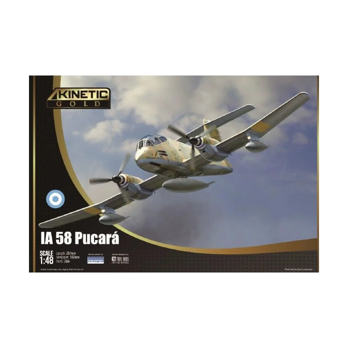 IA-58 Pucara, 1/48 - KINETIC K48078 IA-58 Pucara, 1/48 - KINETIC K48078