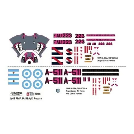 IA-58 Pucara, 1/48 - KINETIC K48078 IA-58 Pucara, 1/48 - KINETIC K48078